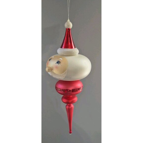 Vintage Santa jointed glass carlini? Radko? Christmas Tree Ornament - Picture 6 of 9